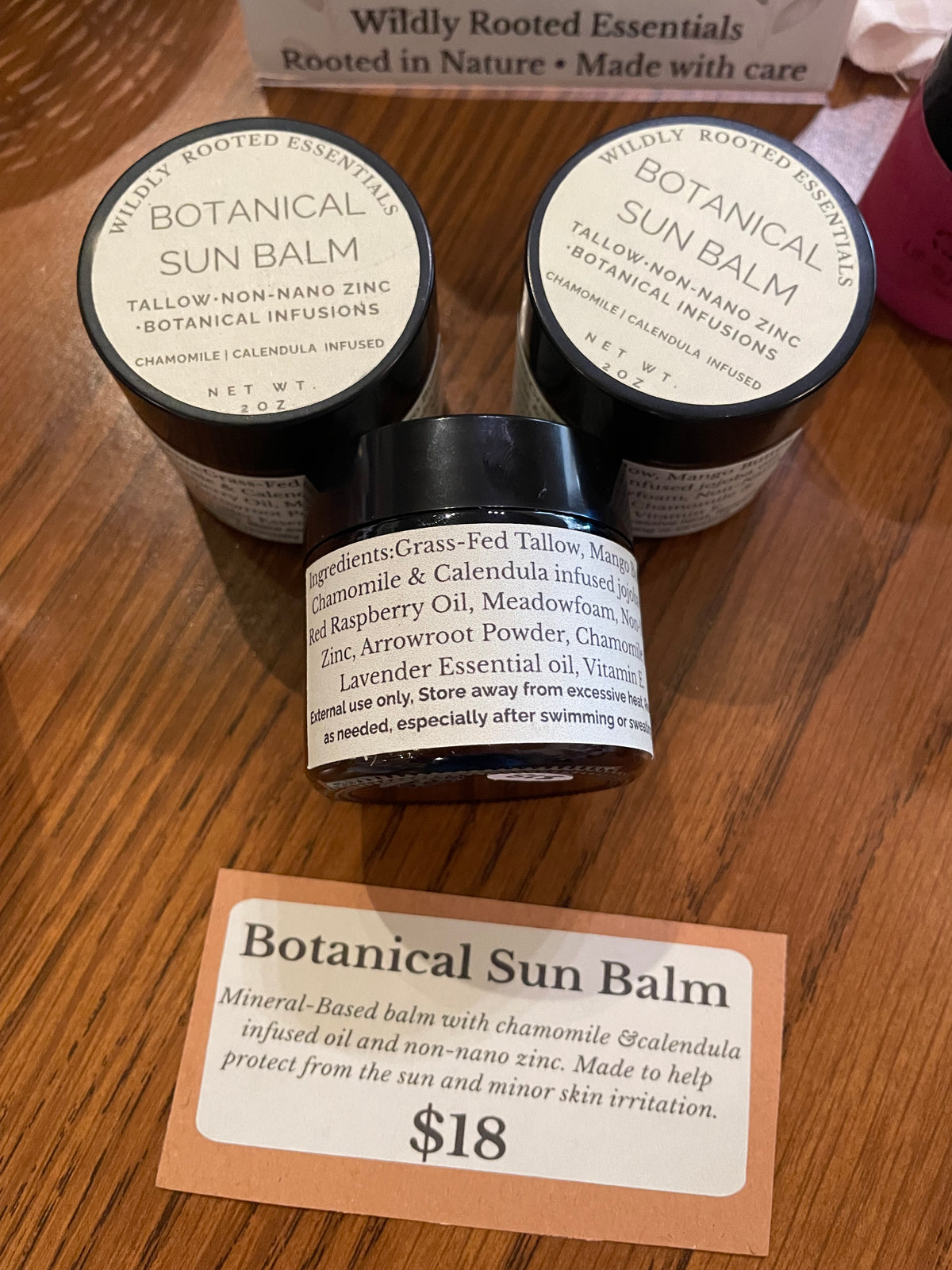 Wildly rooted sun balm