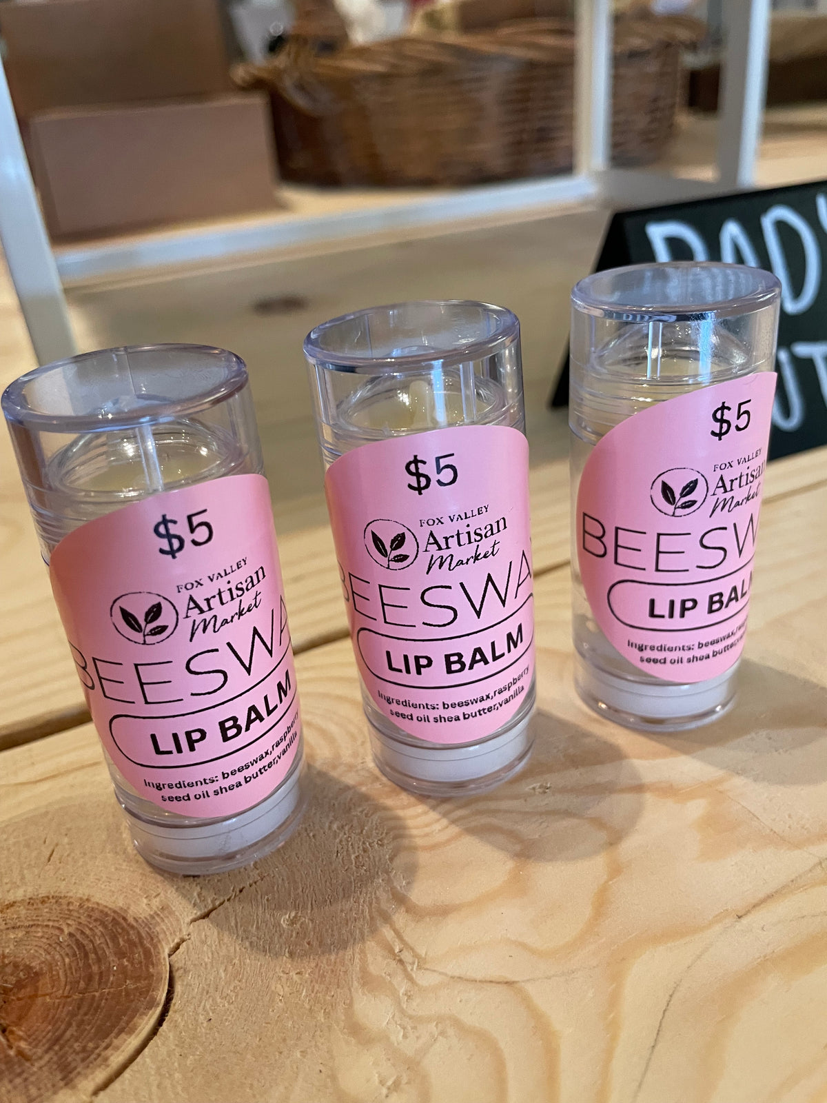 Beeswax lip balm large